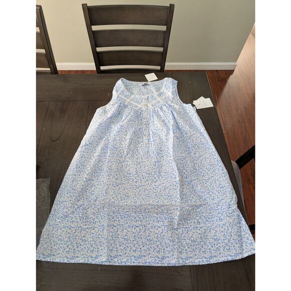 NWT Eileen West PACIFIC PETAL COTTON LAWN CHEMISE - PACIFIC PETAL size S - Picture 1 of 7